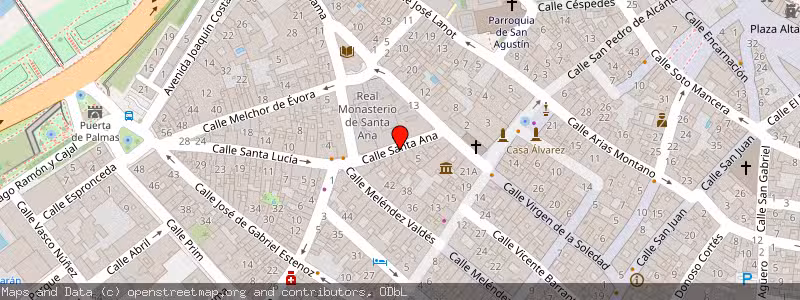 Mapa de Subasta de Inmueble (Vivienda) en Badajoz, Badajoz 