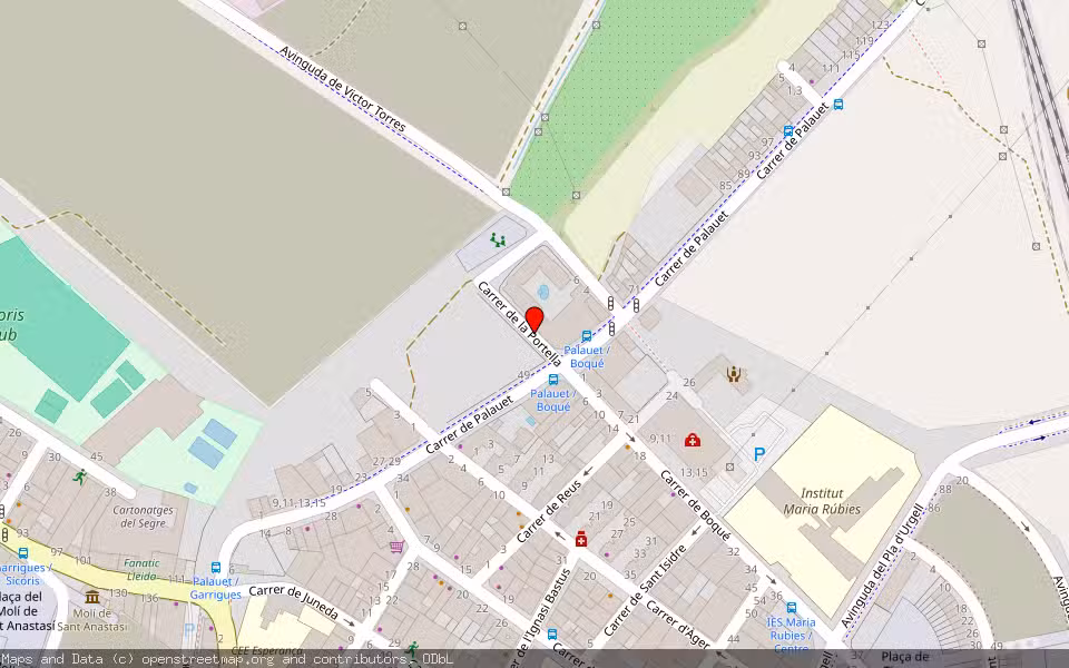 Mapa de Subasta Inmueble (Trastero) en Lleida