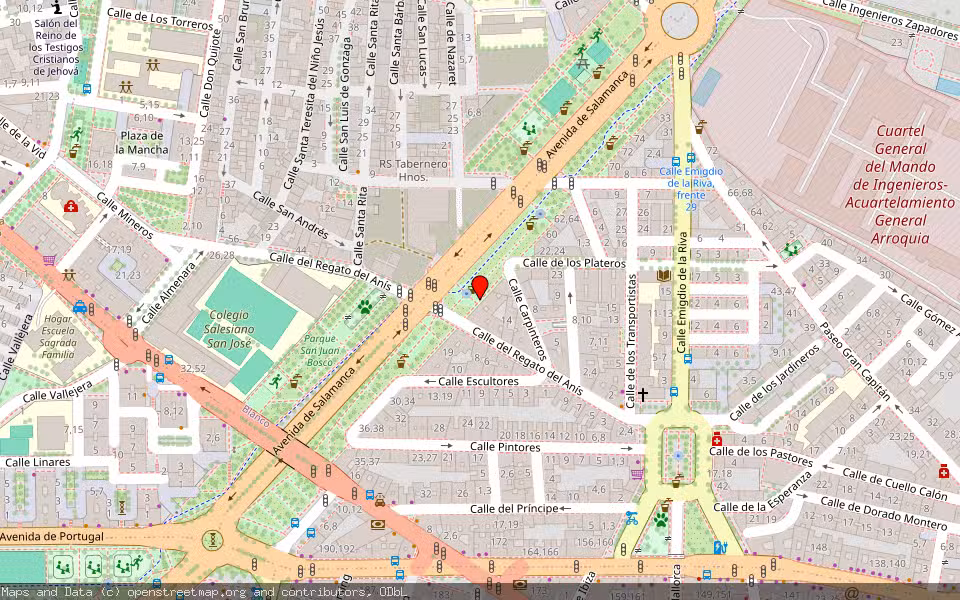 Mapa de Subasta Inmueble (Vivienda) en Salamanca