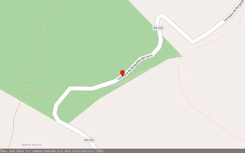 Mapa de Subasta Inmueble (Finca rústica) en Salvatierra De Los Barros, Badajoz