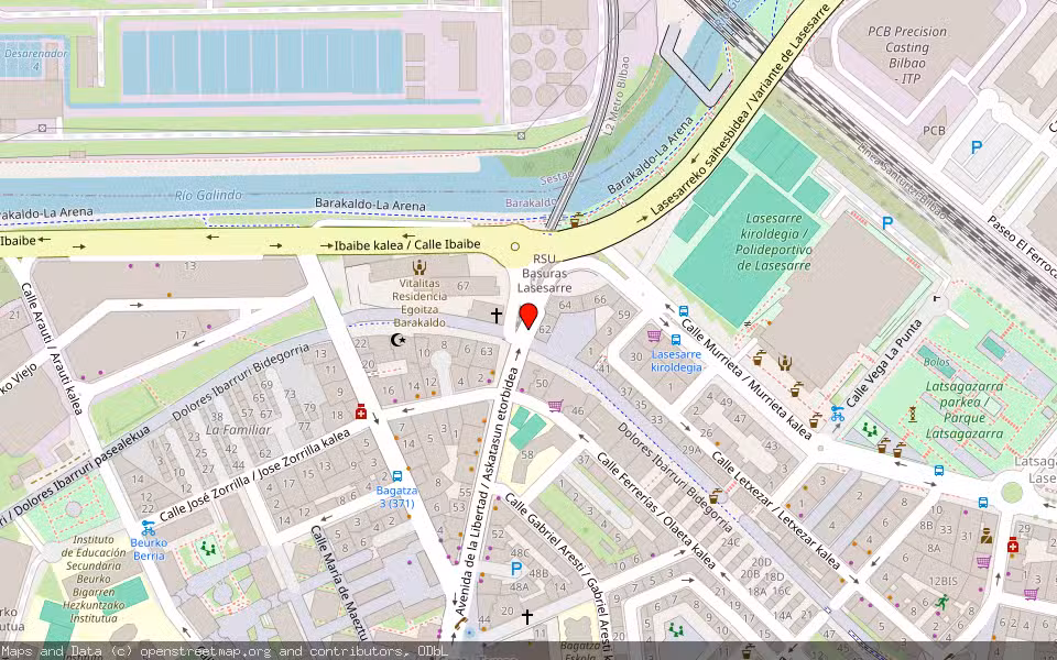 Mapa de Subasta Inmueble (Vivienda) en Barakaldo, Bizkaia