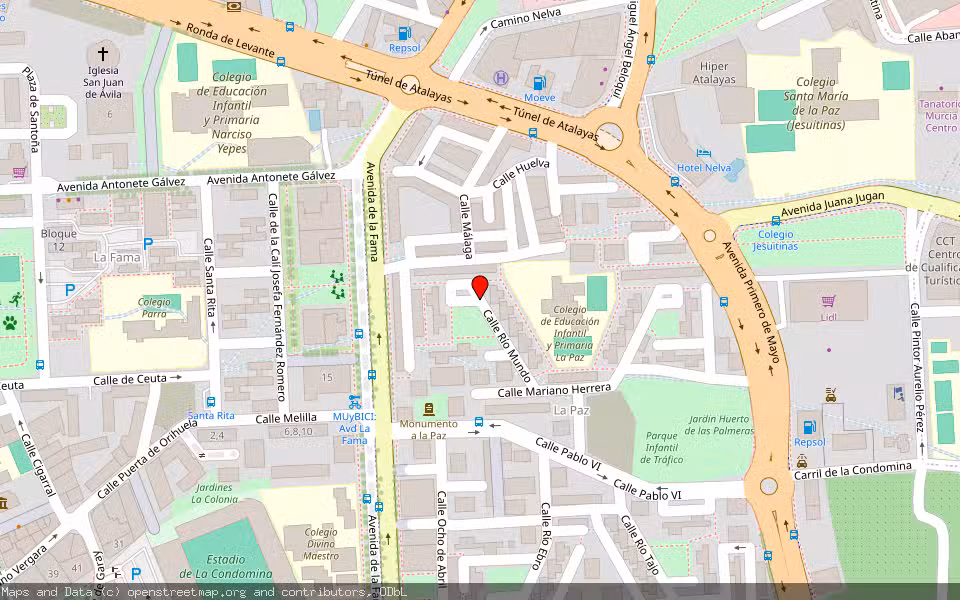 Mapa de Subasta Inmueble (Vivienda) en Murcia