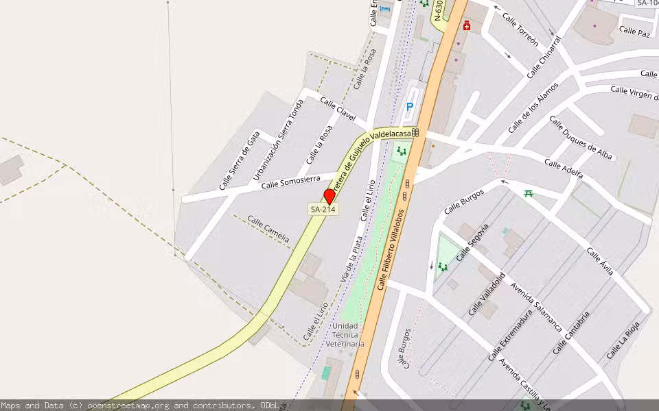 Mapa de Subasta Inmueble (Local comercial) en Guijuelo, Salamanca