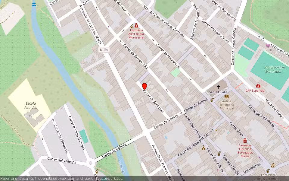 Mapa de Subasta Inmueble (Vivienda) en Esparreguera, Barcelona