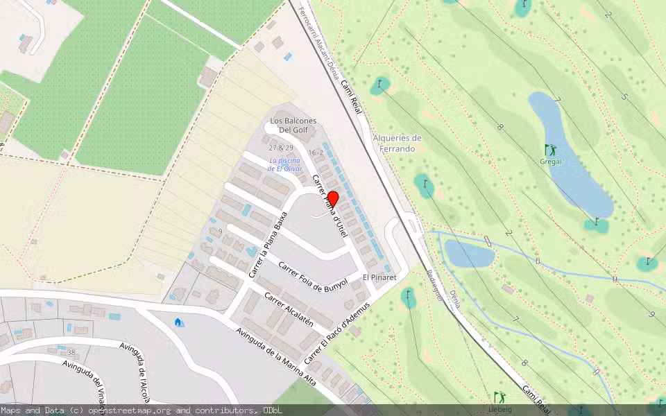 Mapa de Subasta Inmueble (Vivienda) en Pedreguer, Alicante/Alacant