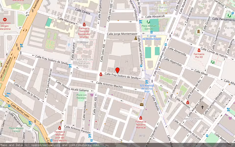 Mapa de Subasta Inmueble (Vivienda) en Sevilla