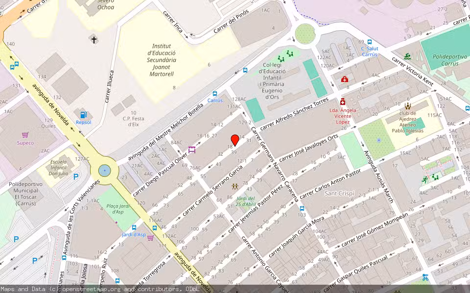 Mapa de Subasta Inmueble (Garaje) en Elx, Alicante/Alacant