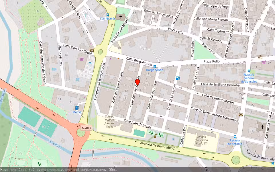 Mapa de Subasta Inmueble (Vivienda) en Avila, Ávila