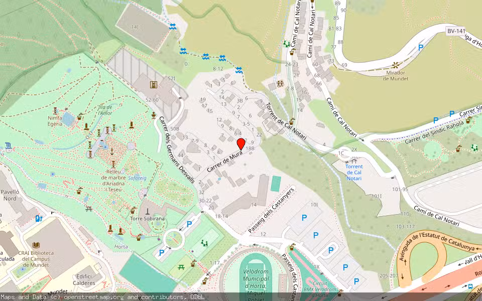 Mapa de Subasta Inmueble (Solar) en Barcelona