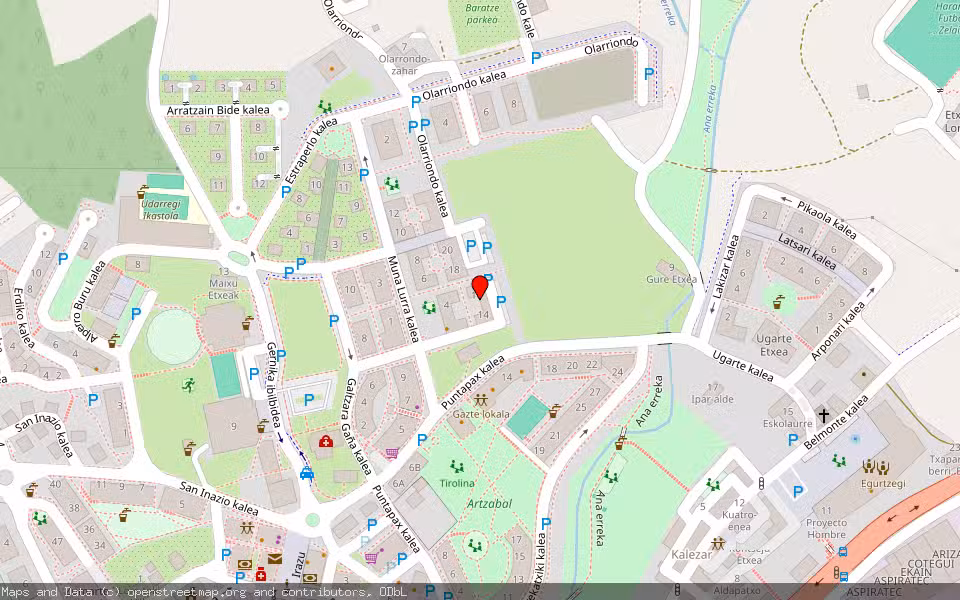 Mapa de Subasta Inmueble (Vivienda) en Usurbil, Gipuzkoa