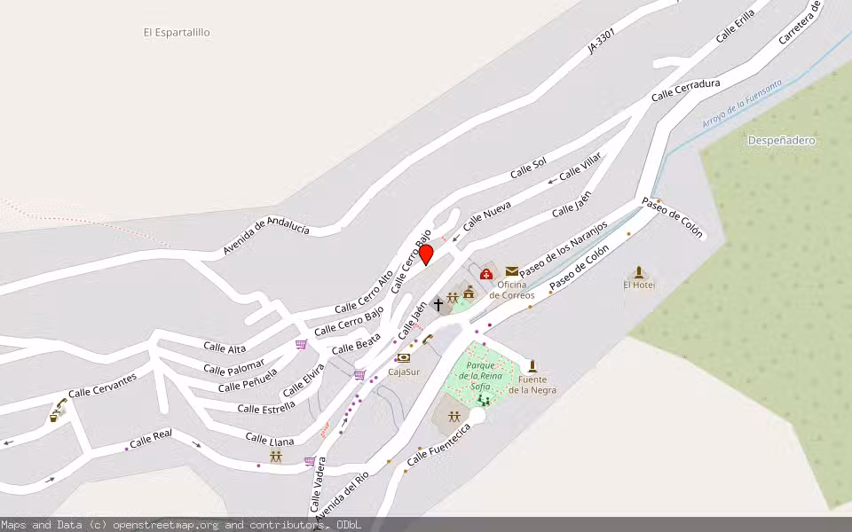 Mapa de Subasta Inmueble (Finca rústica) en Fuensanta De Martos, Jaén