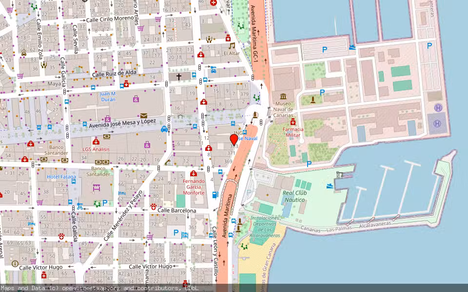 Mapa de Subasta Inmueble (Vivienda) en Palmas De Gran Canaria, Las, Las Palmas