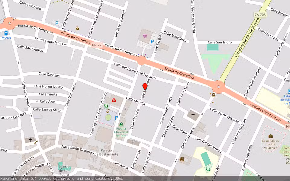 Mapa de Subasta Inmueble (Trastero) en Toro, Zamora