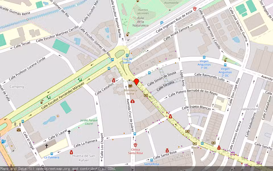 Mapa de Subasta Inmueble (Garaje) en Cordoba, Córdoba