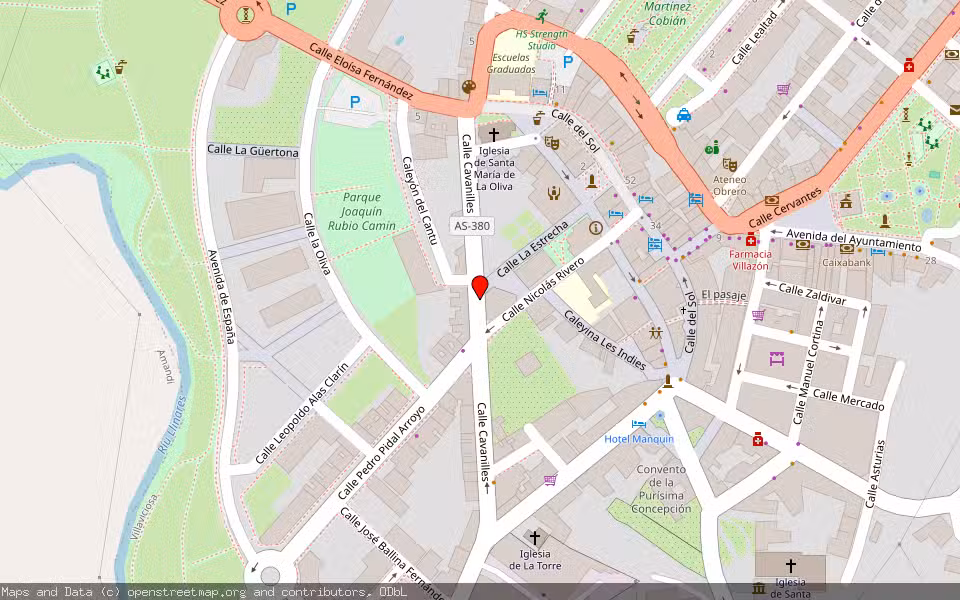 Mapa de Subasta Inmueble (Vivienda) en Villaviciosa, Asturias