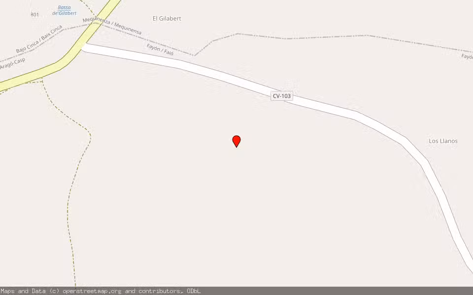 Mapa de Subasta Inmueble (Finca rústica) en Fayon, Zaragoza