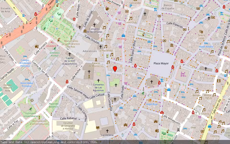 Mapa de Subasta Inmueble (Vivienda) en Salamanca