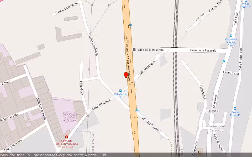 Mapa de Subasta Inmueble (Vivienda) en Armunia, León