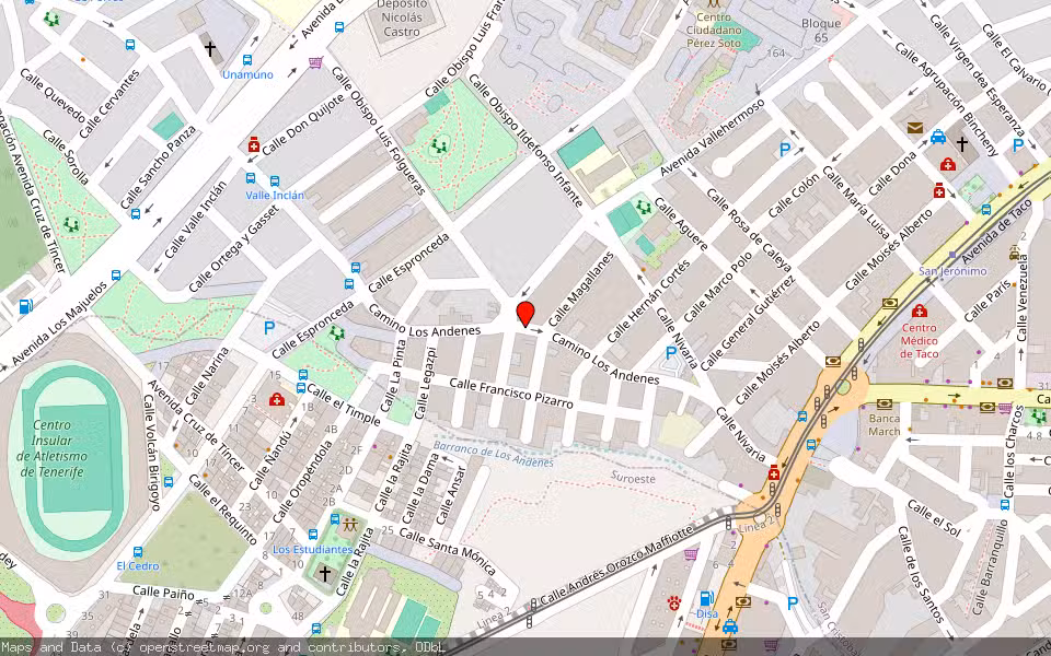 Mapa de Subasta Inmueble (Garaje) en San Cristóbal De La Laguna, Santa Cruz de Tenerife