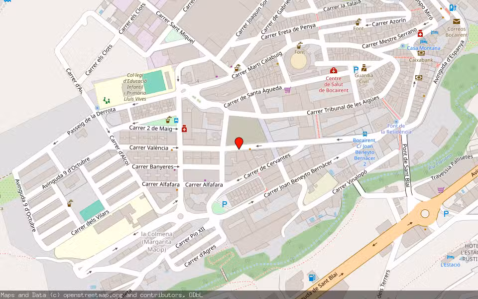 Mapa de Subasta Inmueble (Trastero) en Bocairent, Valencia/València