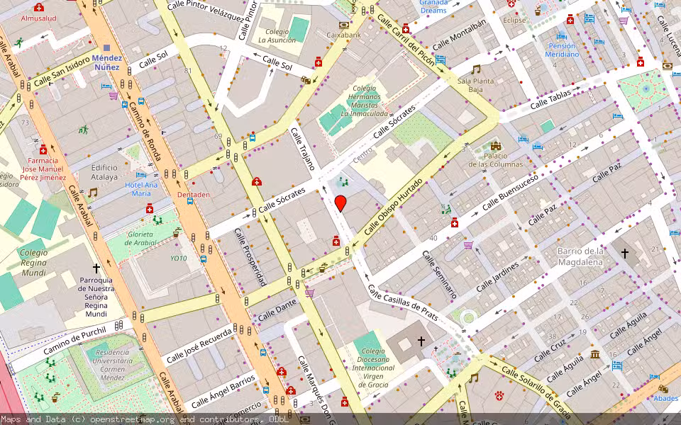 Mapa de Subasta Inmueble (Vivienda) en Granada