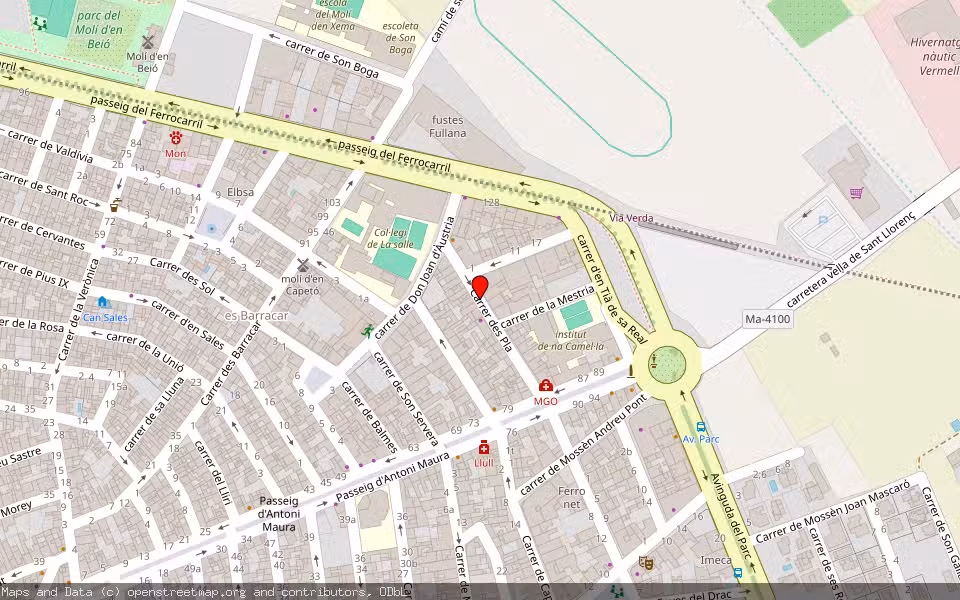 Mapa de Subasta Inmueble (Local comercial) en Manacor, Illes Balears