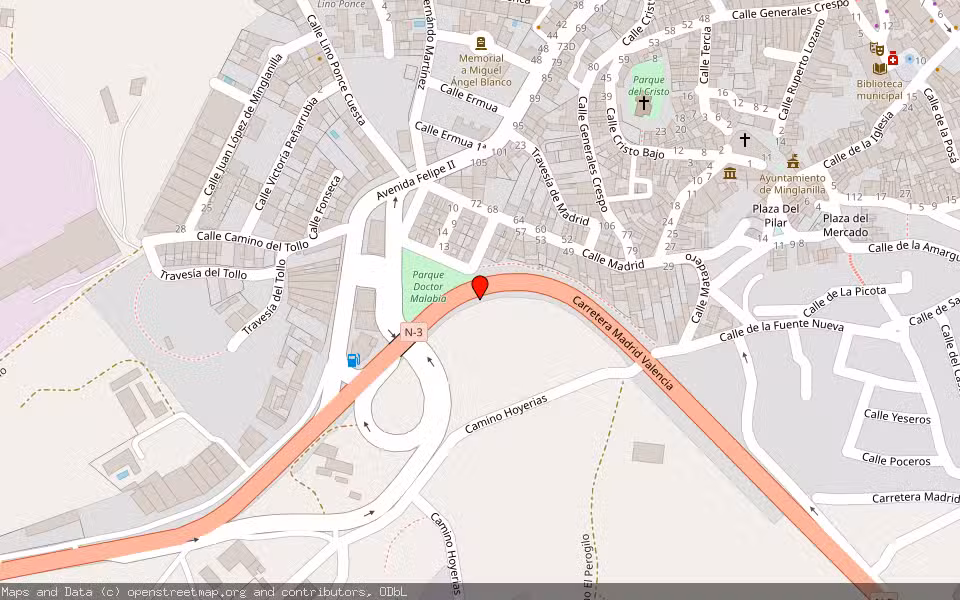 Mapa de Subasta Inmueble (Vivienda) en San Clemente, Cuenca