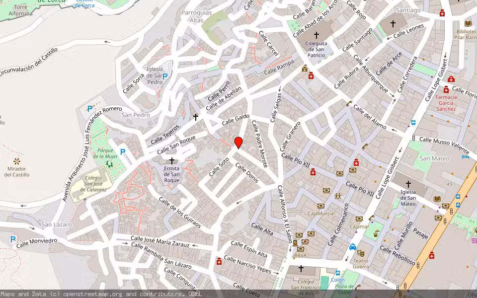 Mapa de Subasta Inmueble (Vivienda) en Lorca, Murcia