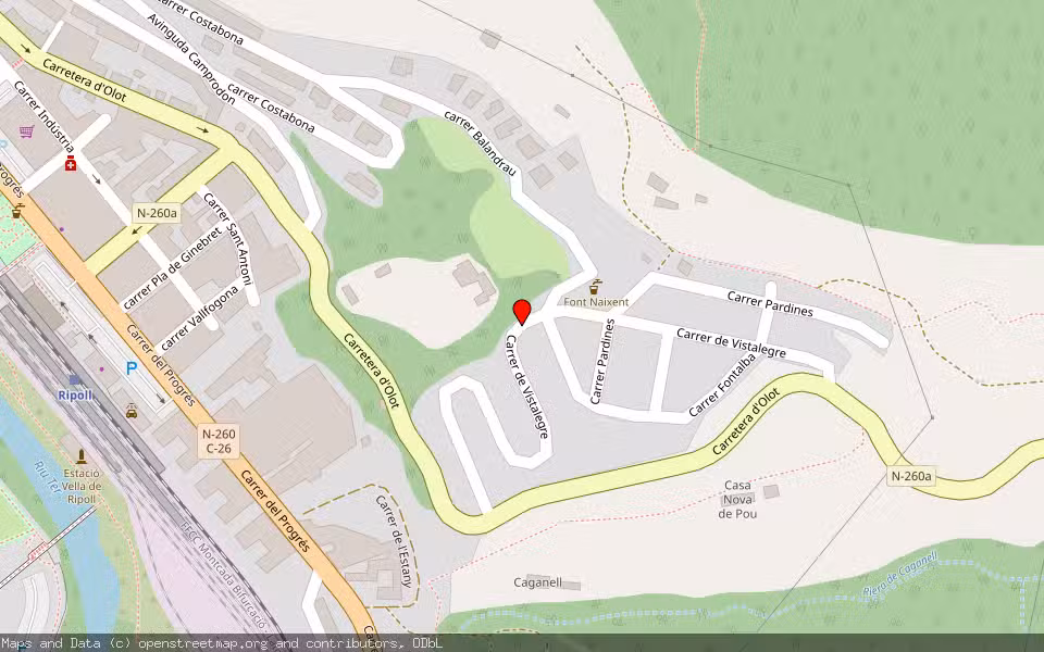 Mapa de Subasta Inmueble (Vivienda) en Ripoll, Girona