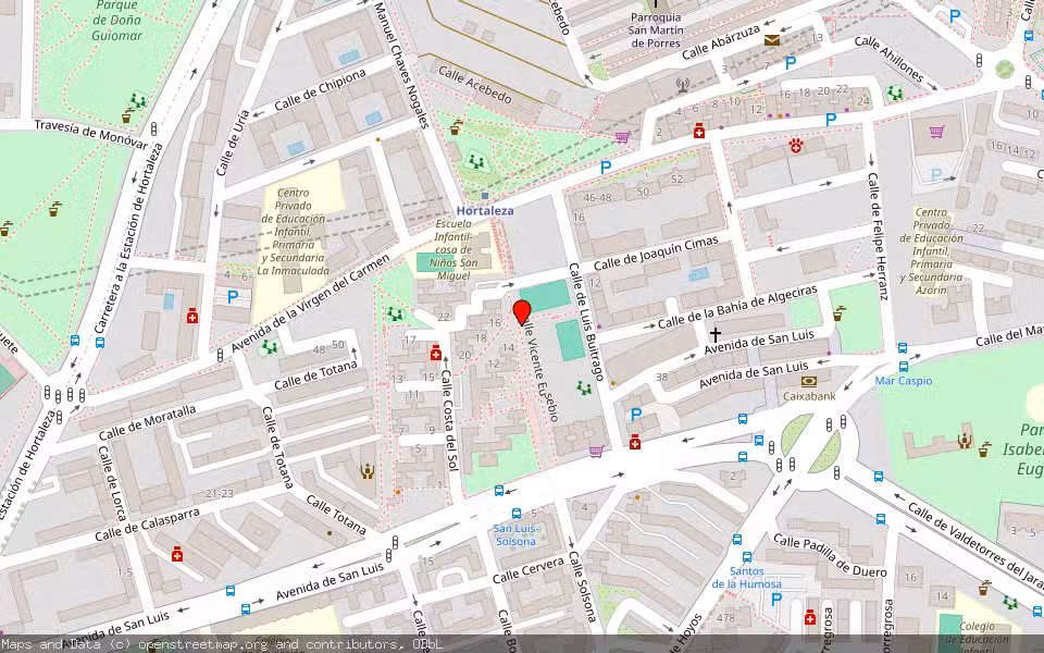 Mapa de Subasta Inmueble (Vivienda) en Madrid