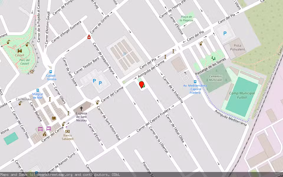 Mapa de Subasta Inmueble (Vivienda) en Malgrat De Mar, Barcelona
