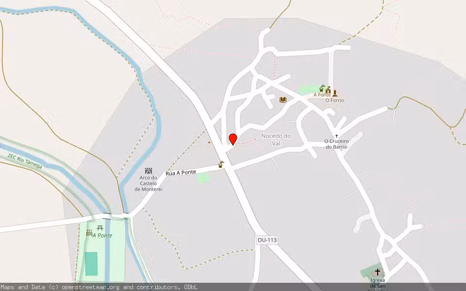 Mapa de Subasta Inmueble (Finca rústica) en Monterrei, Ourense