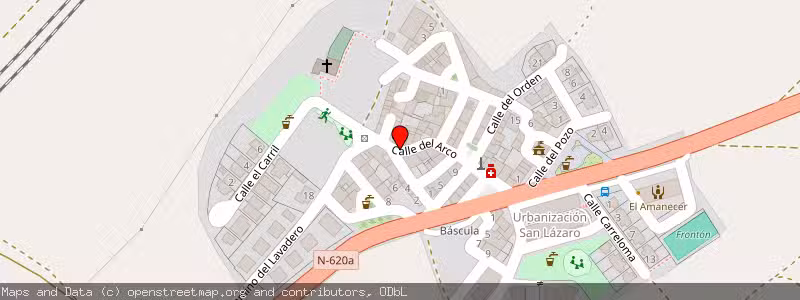 Mapa de Subasta de Inmueble (Vivienda) en San Mames De Burgos, Burgos 