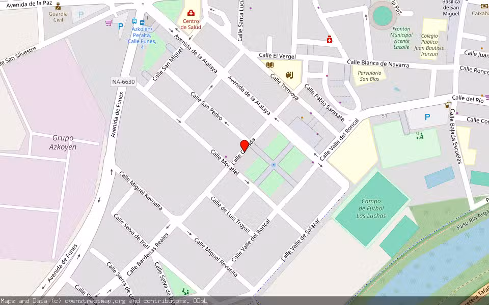Mapa de Subasta Inmueble (Vivienda) en Peralta, Navarra