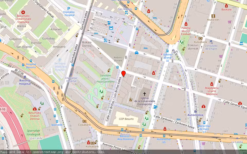 Mapa de Subasta Inmueble (Vivienda) en Bilbao, Bizkaia
