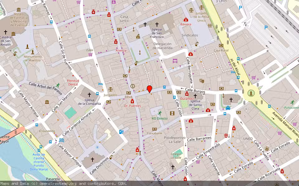 Mapa de Subasta Inmueble (Vivienda) en Palencia