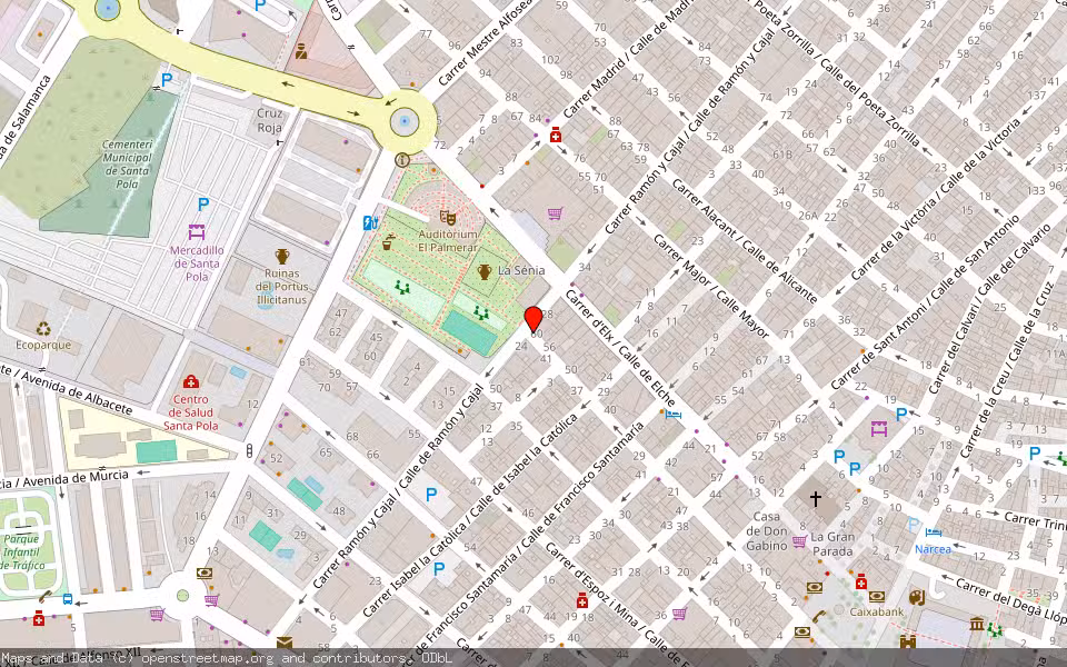 Mapa de Subasta Inmueble (Vivienda) en Santa Pola, Alicante/Alacant