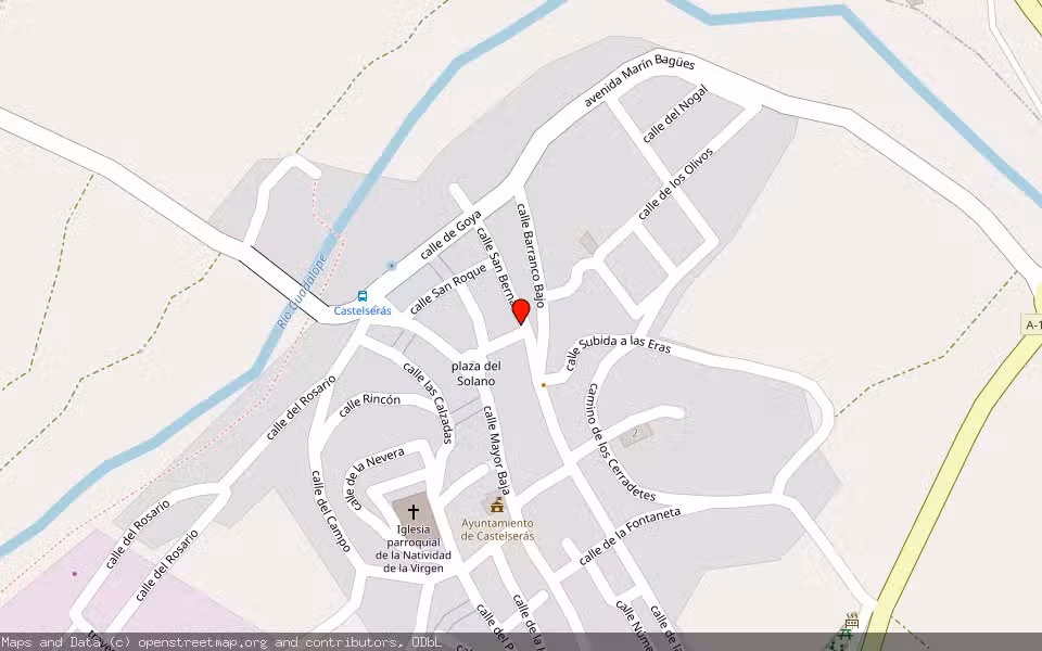 Mapa de Subasta Inmueble (Vivienda) en Castelseras, Teruel