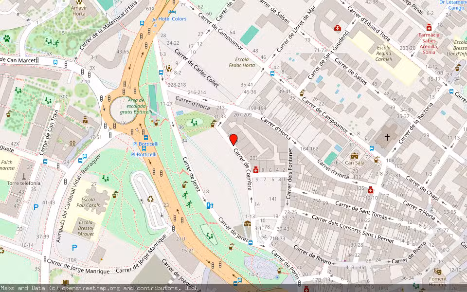 Mapa de Subasta Inmueble (Vivienda) en Barcelona