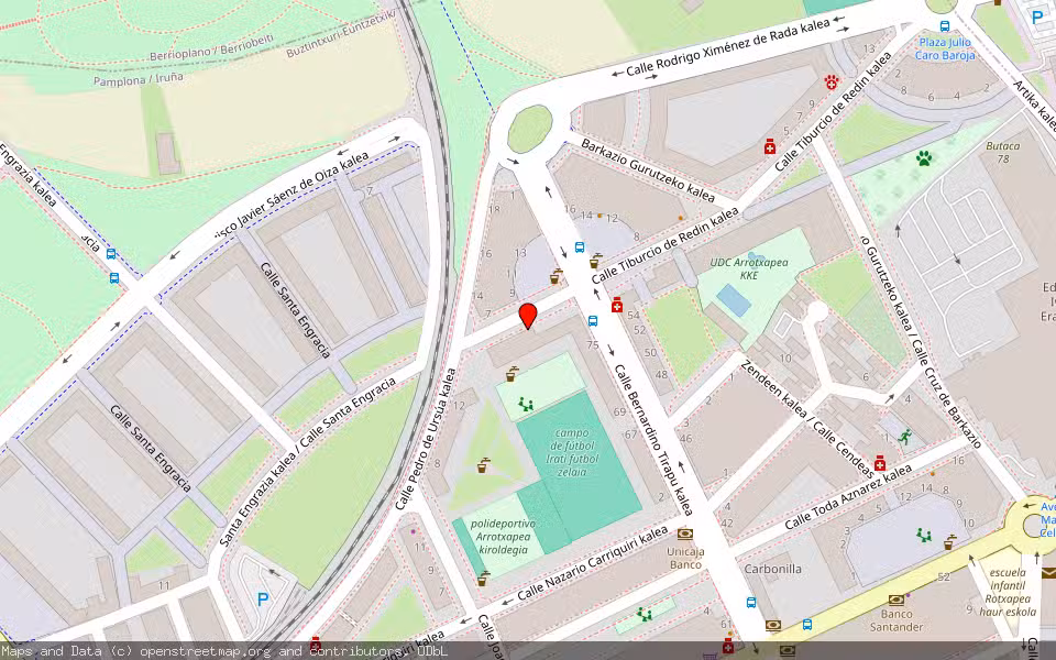 Mapa de Subasta Inmueble (Garaje) en Pamplona, Navarra
