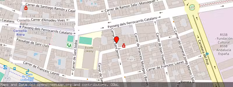 Mapa de Subasta de Inmueble (Vivienda) en Cornella, Barcelona 
