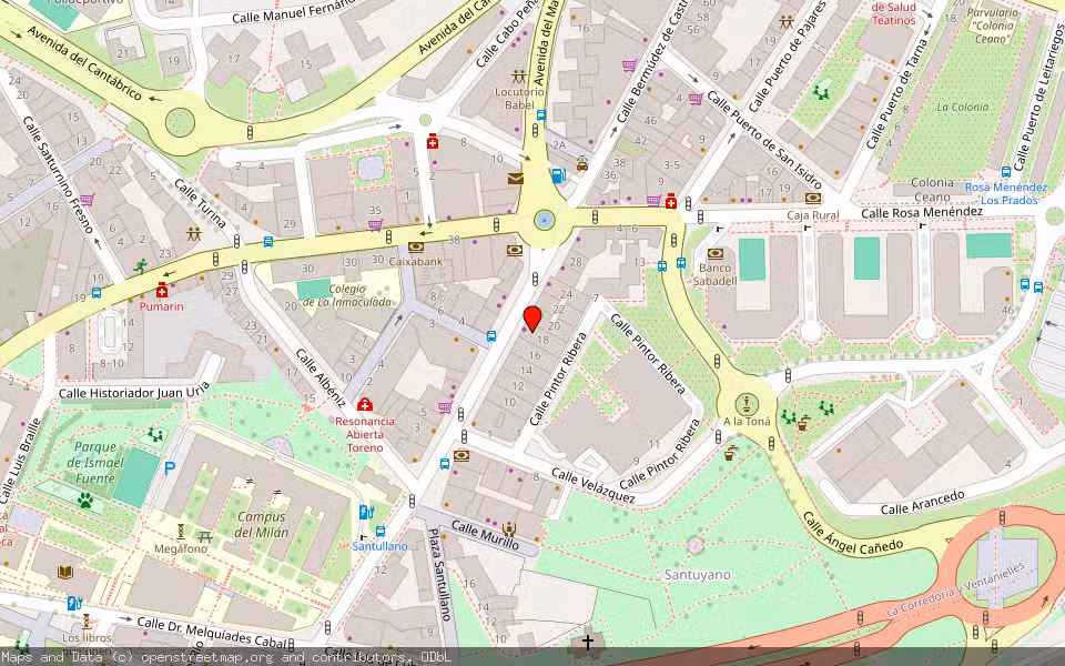 Mapa de Subasta Inmueble (Vivienda) en Oviedo, Asturias