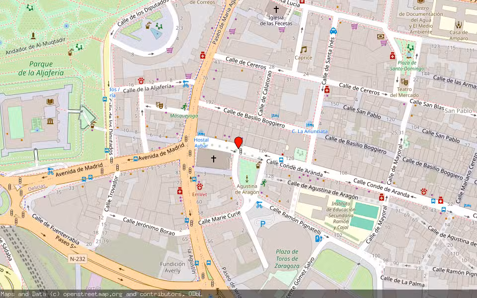 Mapa de Subasta Inmueble (Vivienda) en Zaragoza