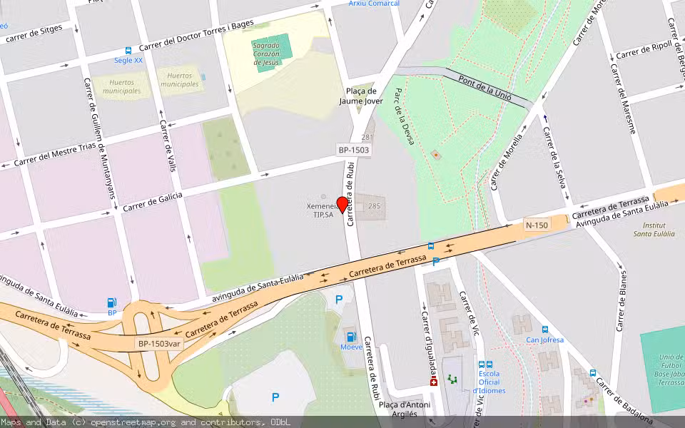 Mapa de Subasta Inmueble (Garaje) en Terrassa, Barcelona