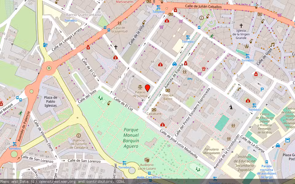 Mapa de Subasta Inmueble (Vivienda) en Torrelavega, Cantabria