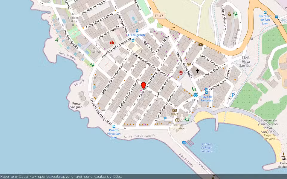 Mapa de Subasta Inmueble (Local comercial) en Guia De Isora, Santa Cruz de Tenerife