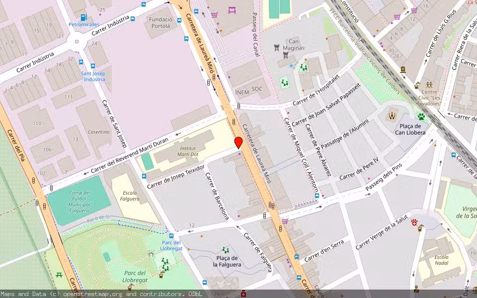 Mapa de Subasta Inmueble (Garaje) en Sant Feliu De Llobregat, Barcelona