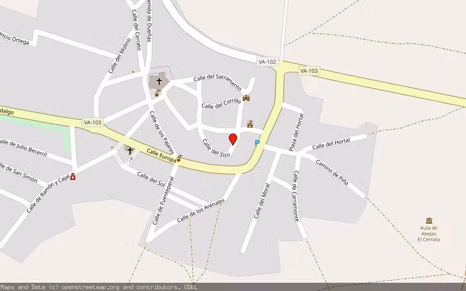 Mapa de Subasta Inmueble (Solar) en Valoria La Buena, Valladolid