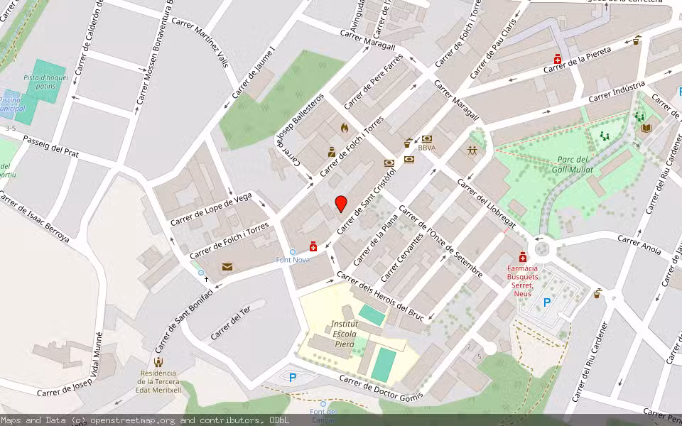 Mapa de Subasta Inmueble (Vivienda) en Piera, Barcelona