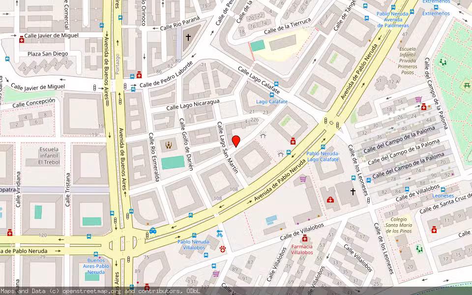 Mapa de Subasta Inmueble (Vivienda) en Madrid